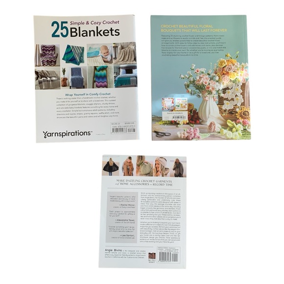 3 Crochet Pattern Books NEW - Picture 2 of 3